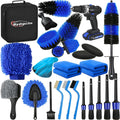 Qydipclin Car Cleaning Kit, 45Pcs Car Detailing Kit, Car Detailing Brush Set, Car Wash Cleaning Kit, Car Detailing Brushes