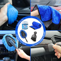NIKCOSMK Car Cleaning Kit, 17pcs Car Detailing Kit Interior Cleaner, Car Interior Cleaning Kit with Handheld Car Vacuum, Car Detailing Brushes