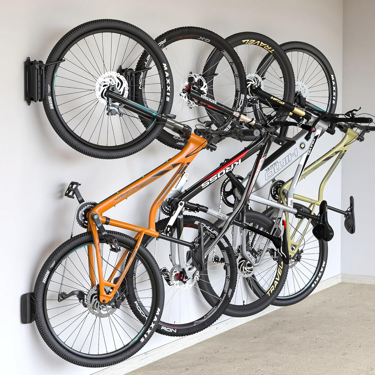 Garage Tool Organizer, monTEK Swivel Bike Wall Mount, Bike Hangers for Garage, Space-Saving Vertical Bike Rack