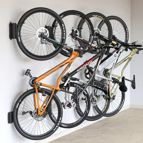 Garage Tool Organizer, monTEK Swivel Bike Wall Mount, Bike Hangers for Garage, Space-Saving Vertical Bike Rack
