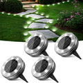 Peasur Solar Outdoor Lights, Mini Solar Ground Lights, 30 Pack Flat Solar Disc Lights Outdoor Waterproof