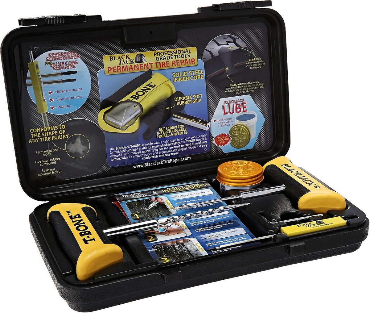 Blackjack KT-340, Tire Repair Kit Passenger, Made in the USA