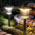 ALFIOT Solar Outdoor Lights, Super Bright Solar Pathway Lights Outdoor, Solar Walkway Lights Adjustable Warm&Cool White