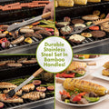 BBQ Grill Tool Set, Cuisinart CGS-7014, Bamboo Tool Set, 13-Piece