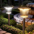 ALFIOT Solar Outdoor Lights, Super Bright Solar Pathway Lights Outdoor, Solar Walkway Lights Adjustable Warm&Cool White