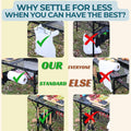Camping Furniture, Folding Table w/ Carry Bag, Paper Towel Holder, Garbage Holder, Wing Panels, 3x2 FT Foldable Table for Portable Grill, Picnic